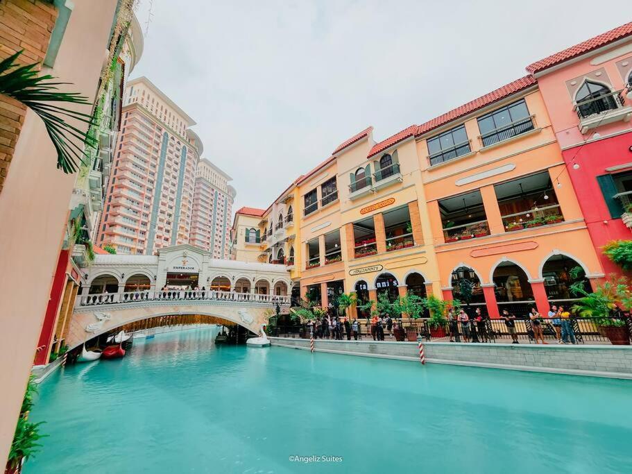 New Modern Venice Best View And Balcony, Fast Wifi At Mckinley Hill 1Br Interconnected To Venice Grand Canal Mall Manila Zewnętrze zdjęcie