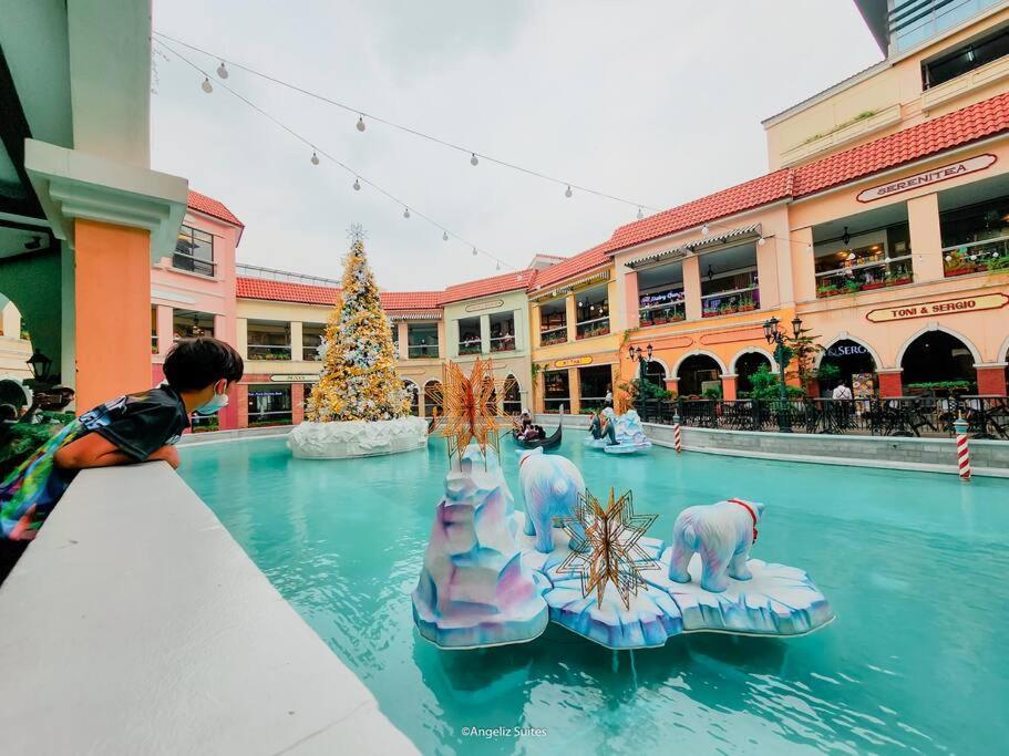 New Modern Venice Best View And Balcony, Fast Wifi At Mckinley Hill 1Br Interconnected To Venice Grand Canal Mall Manila Zewnętrze zdjęcie